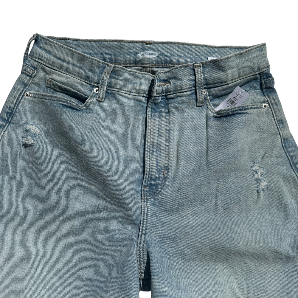 Old Navy Distressed Ripped Jeans Womens Size 10 Light Wash Denim Pants